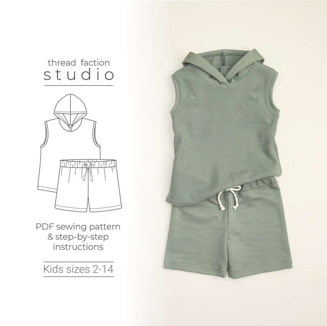 Ridley Tank Top and Shorts Set PDF Sewing Pattern - Etsy
