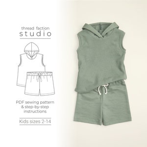 Ridley Tank Top and Shorts Set PDF Sewing Pattern