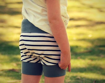 Thread Faction | Kids sizes 2 - 14 | Grow-with-me Shorties | PDF Sewing Pattern for print-at-home or printshop