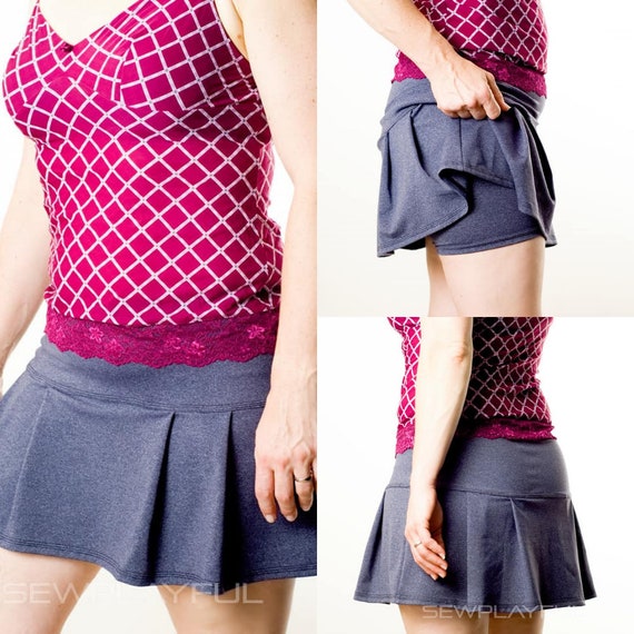 Thread Faction 203 Ladies Sports Skort PDF Sewing Pattern Womens