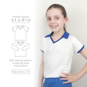 Retro Polo shirt PDF Sewing Pattern