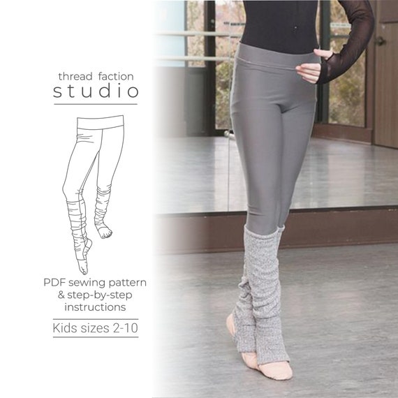 Thread Faction 120 Footloose Dance Leggings/legwarmers PDF Sewing Pattern  Girls Sizes 2 10 -  Canada