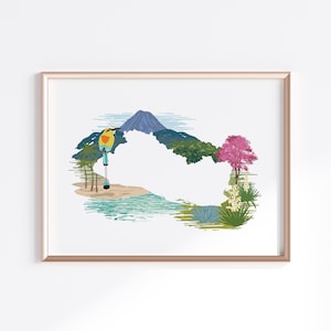 El Salvador Print - Landscape // Country Map Silhouette