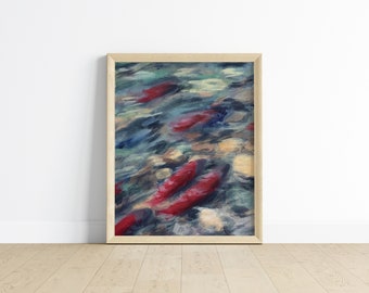 Sockeye Salmon I - print of original oil painting