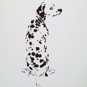 Dalmatian Print fine art print of original ink drawing image 4
