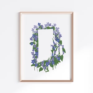 Rhode Island State Print - Violet // State Map Silhouette