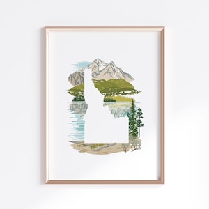 Idaho State Print - Berge // State Map Silhouette