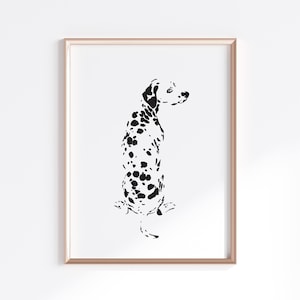 Dalmatian Print - fine art print of original ink drawing