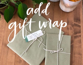 Gift Wrap Option // holiday, wedding, birthday, gift wrap add-on