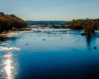 Nature Photography, RVA Photography, Nature Wall Print, RVA Print, James River Print, James in Fall.