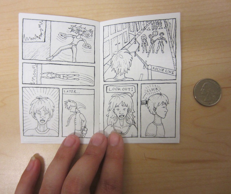 Ailenn and Mark: First Meeting Minicomic Zine image 2