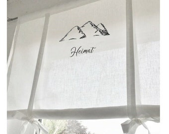 Shabby Roman blind mountains Alps printed curtain home shabby chic