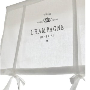 Shabby Roman Blind Champagne Vintage Printed Curtain French Shabby Chic