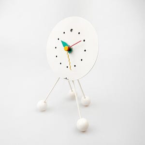 Table clock designed by Shohei Mihara for Wakita, 1980&#39;s Japan.