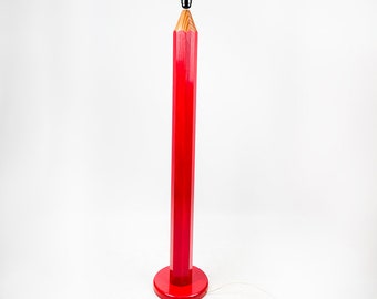 Grande lampe crayon, années 1980