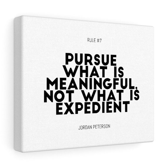 12 Rules For Life Rule 7 Pursue What Is Meaningful Etsy