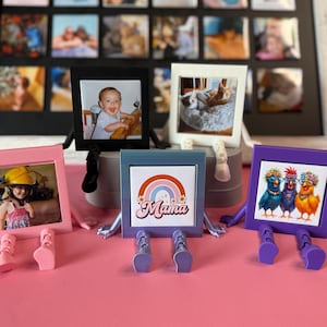 Magnetic Photo Frame with Custom 2”x2” Magnet, birthday gift, wedding gift, anniversary gift, personalized gift, custom photo magnet frame