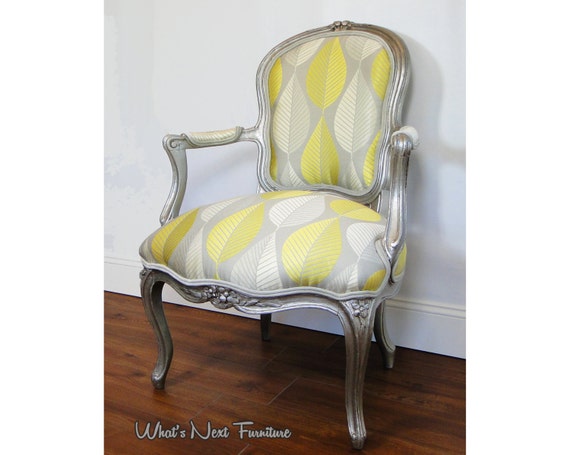 Yellow and grey chair hot sale
