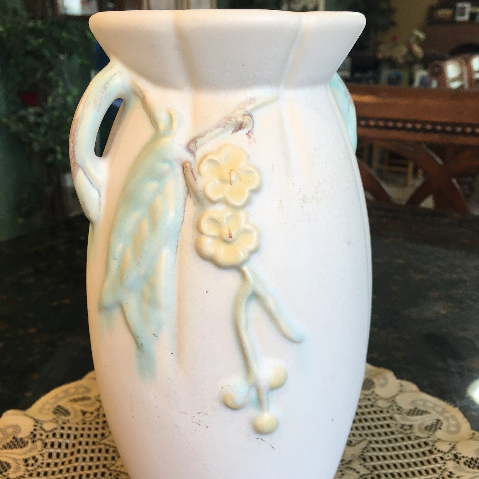 Antique Weller Pottery Dogwood WELLER F-8 VASE 10 Inches - Etsy