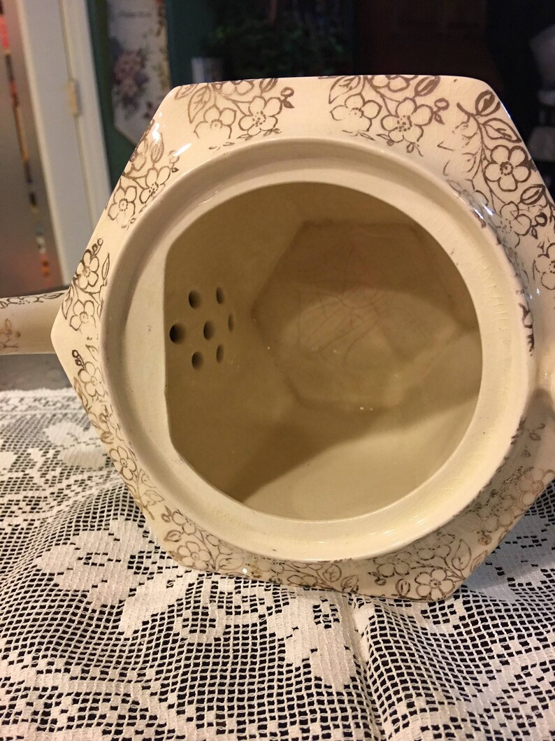 Vintage Sadler Hexagonal Teapot With Hunting Scene & Gold Etsy