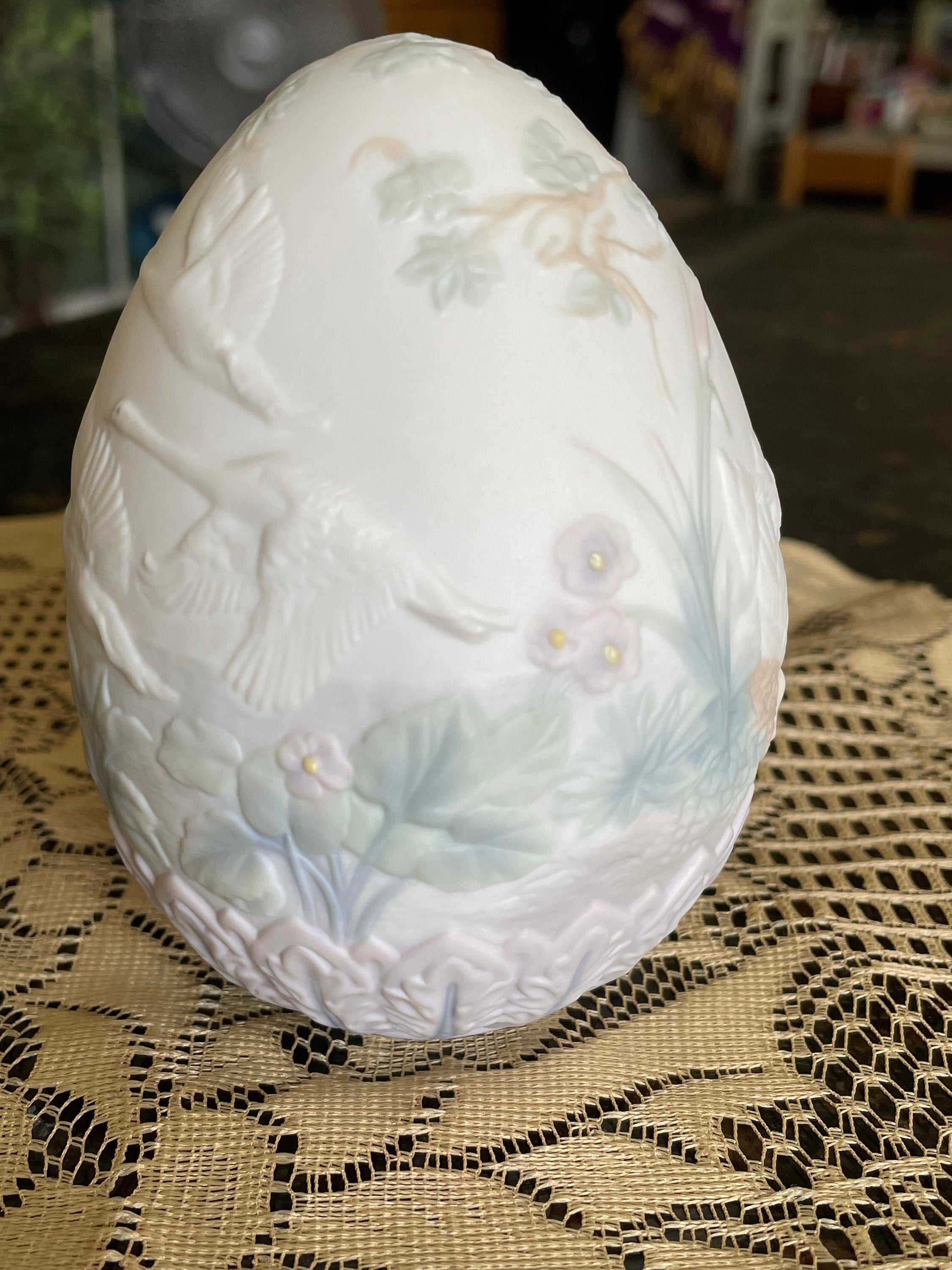 Lladro 17532 Limited Edition Egg With Swans From 1994 Etsy