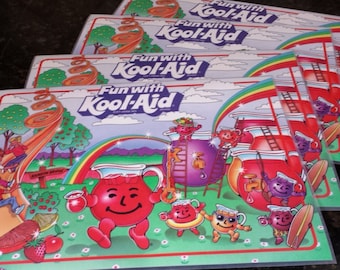FOUR Fun With Kool-Aid Placemats 1987 General Foods Corporation