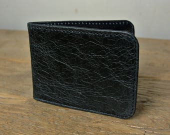 Black Leather Card Holder - Travel card case - Oyster Card Holder - Credit Card Case - Card Wallet