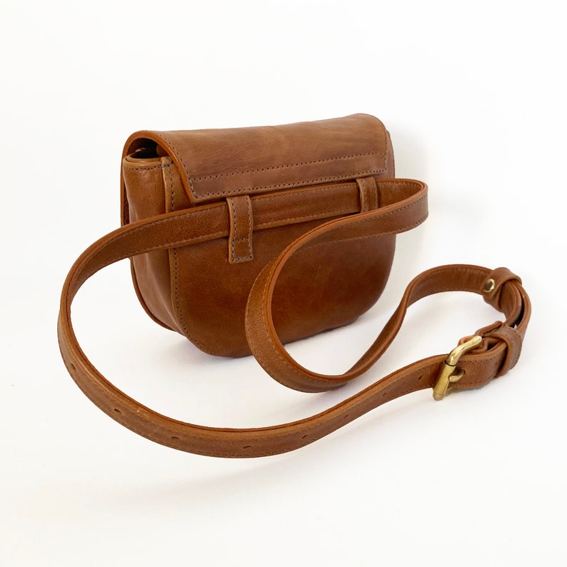 Tan Convertible Belt Bag / Shoulder Bag image 5