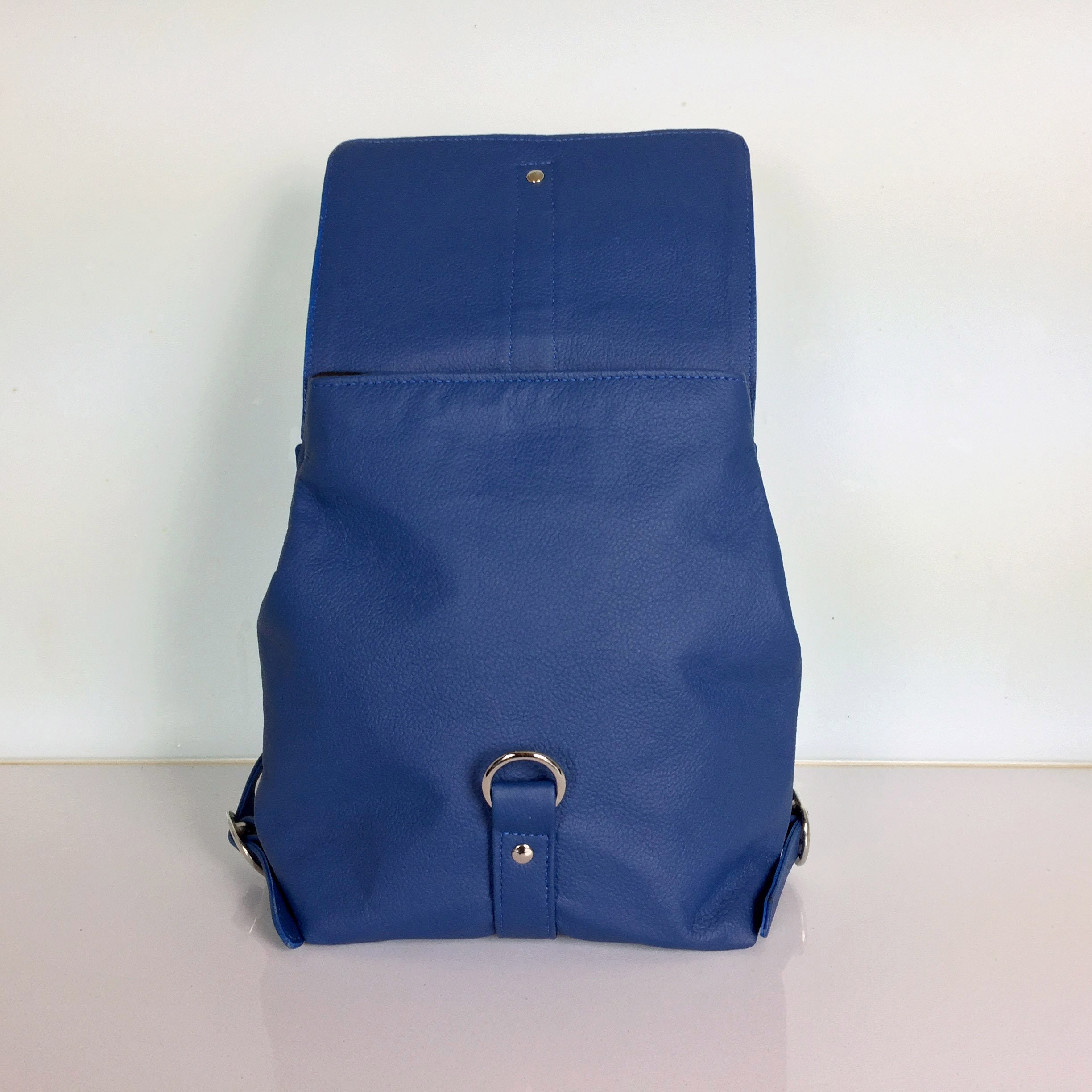 Handcrafted Small Royal Blue Leather Backpack Personalized Mini Backpack Women s Rucksack Italian Leather UK Etsy Canada
