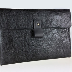 Leather Macbook Air Case - Black