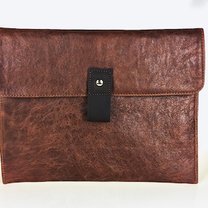 Leather Macbook Air Case - Rustic Brown