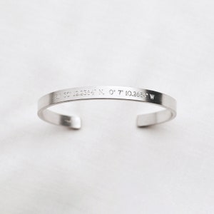 Personalised Men's Sterling Silver Cuff Bracelet image 3