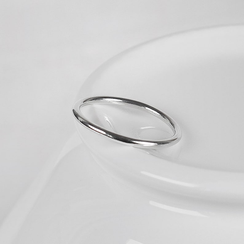 Meridian handmade sterling silver ring thin ring minimal | Etsy