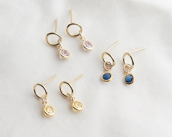 14k Gold Filled Birthstone Earrings