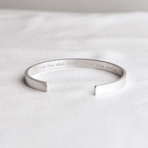 Personalised Men's Sterling Silver Cuff Bracelet image 5