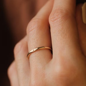 Mini Initial Signet Ring - Personalised Gold Fill or Sterling Silver Ring - Everyday stacking ring