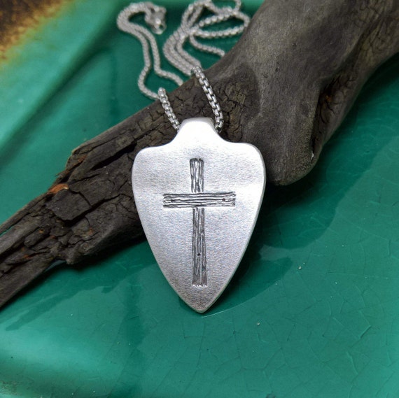 Etsy cross store necklace mens