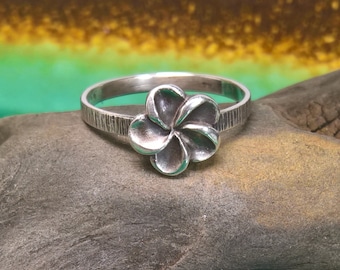 Anello A Punta Scorrevole Con Pendente A Forma Di Fiore Di Plumeria In - Foto 11