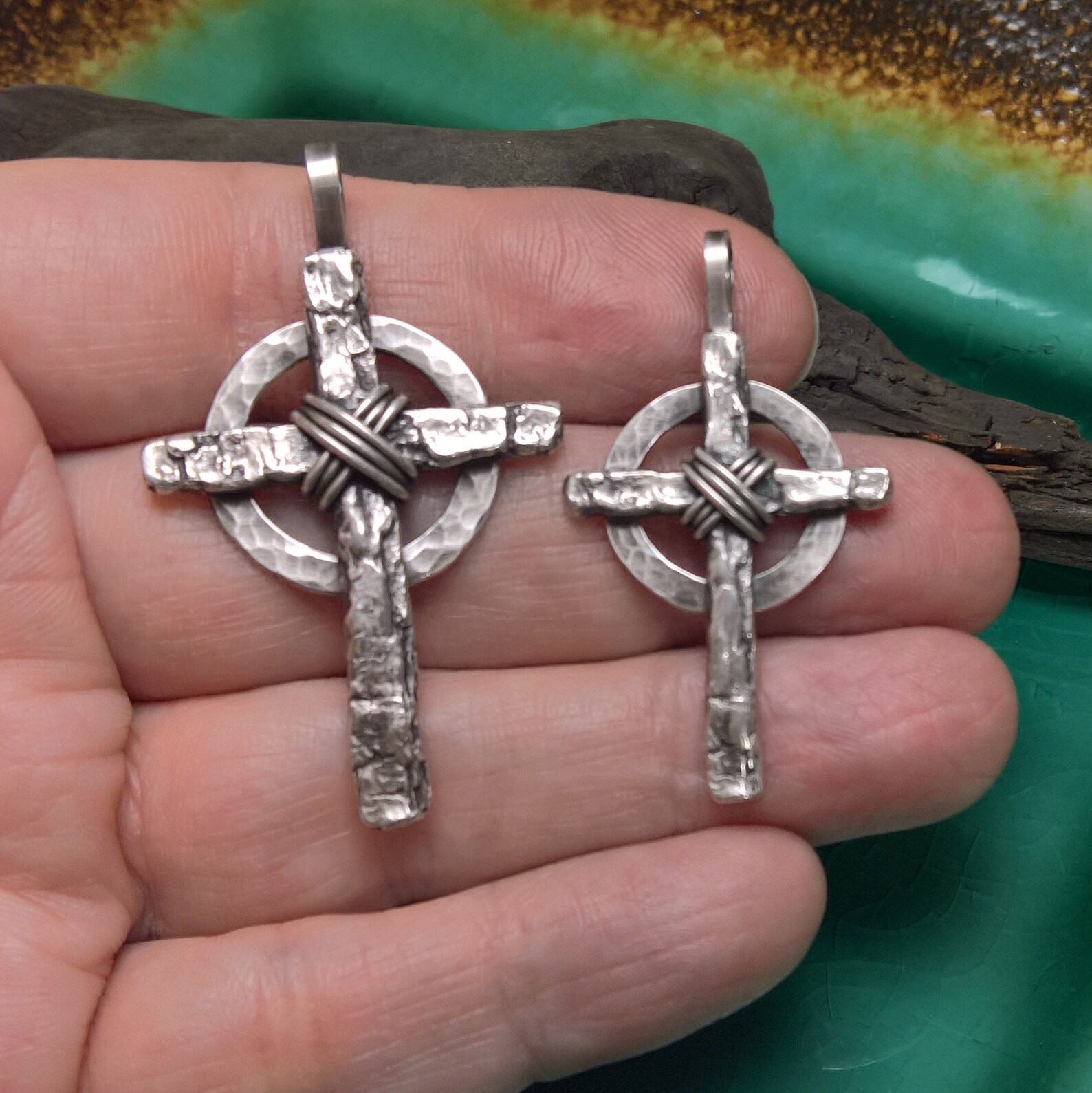 Mens Sterling Silver Celtic Cross Mens Cross Necklace Mens Etsy