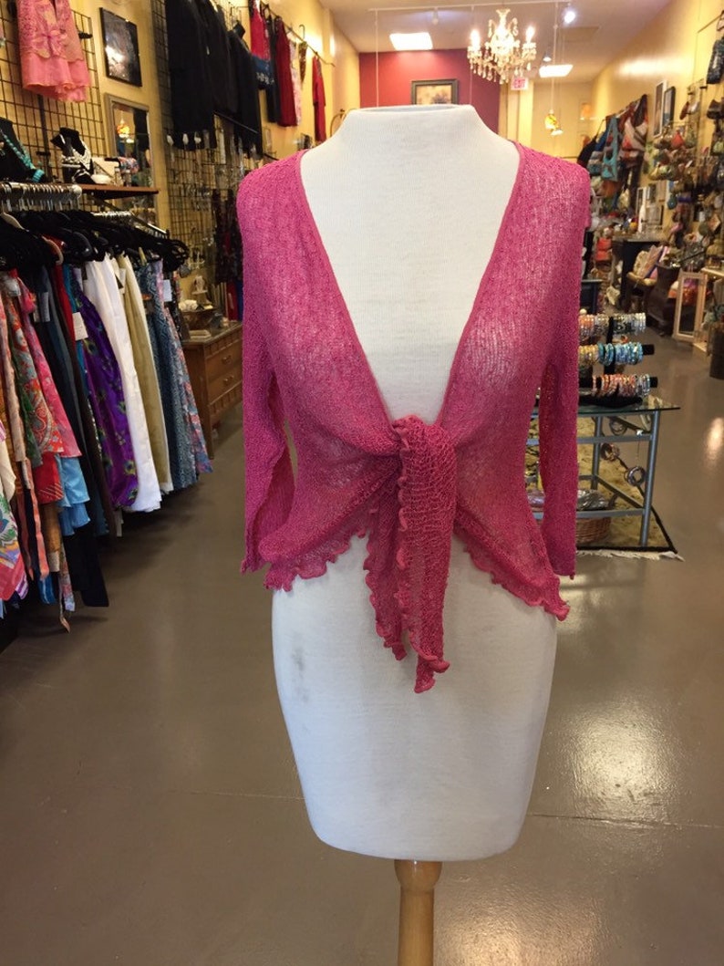 Knit cotton shrug