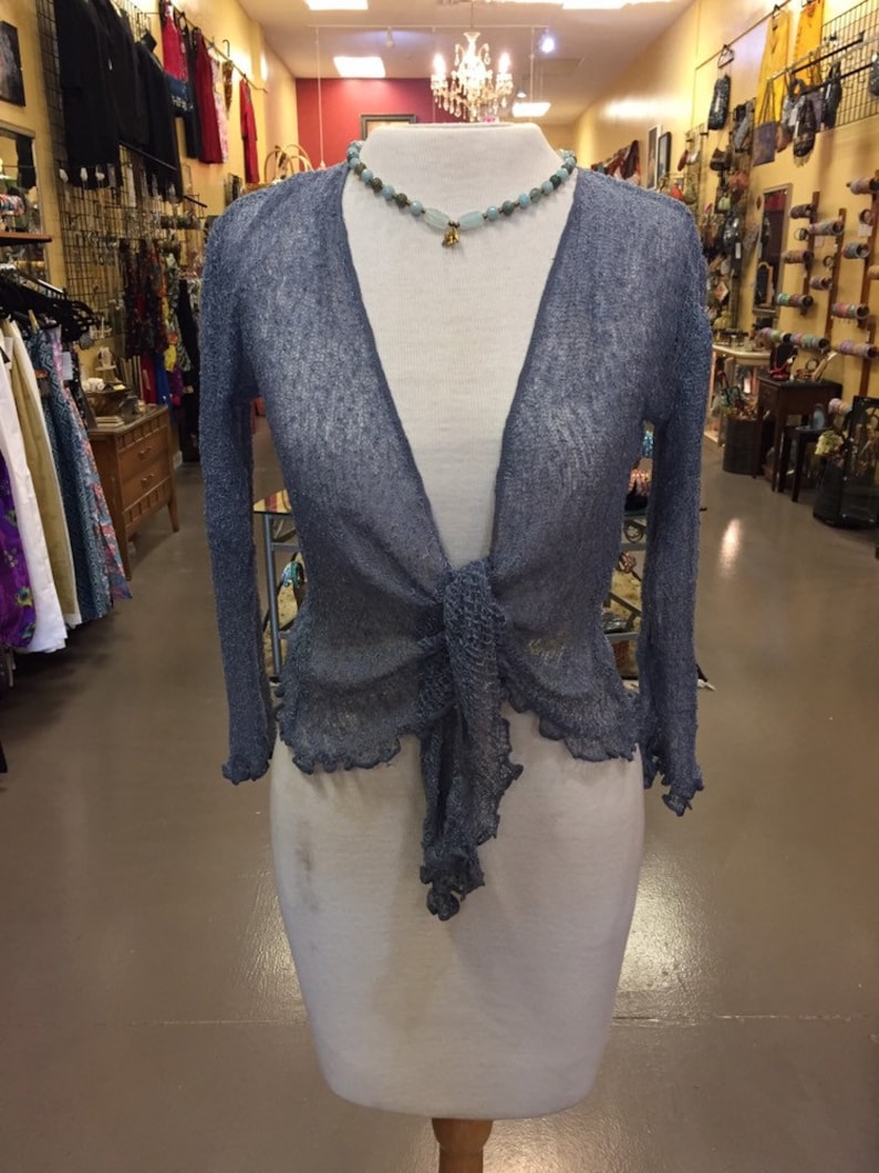 Knit cotton shrug