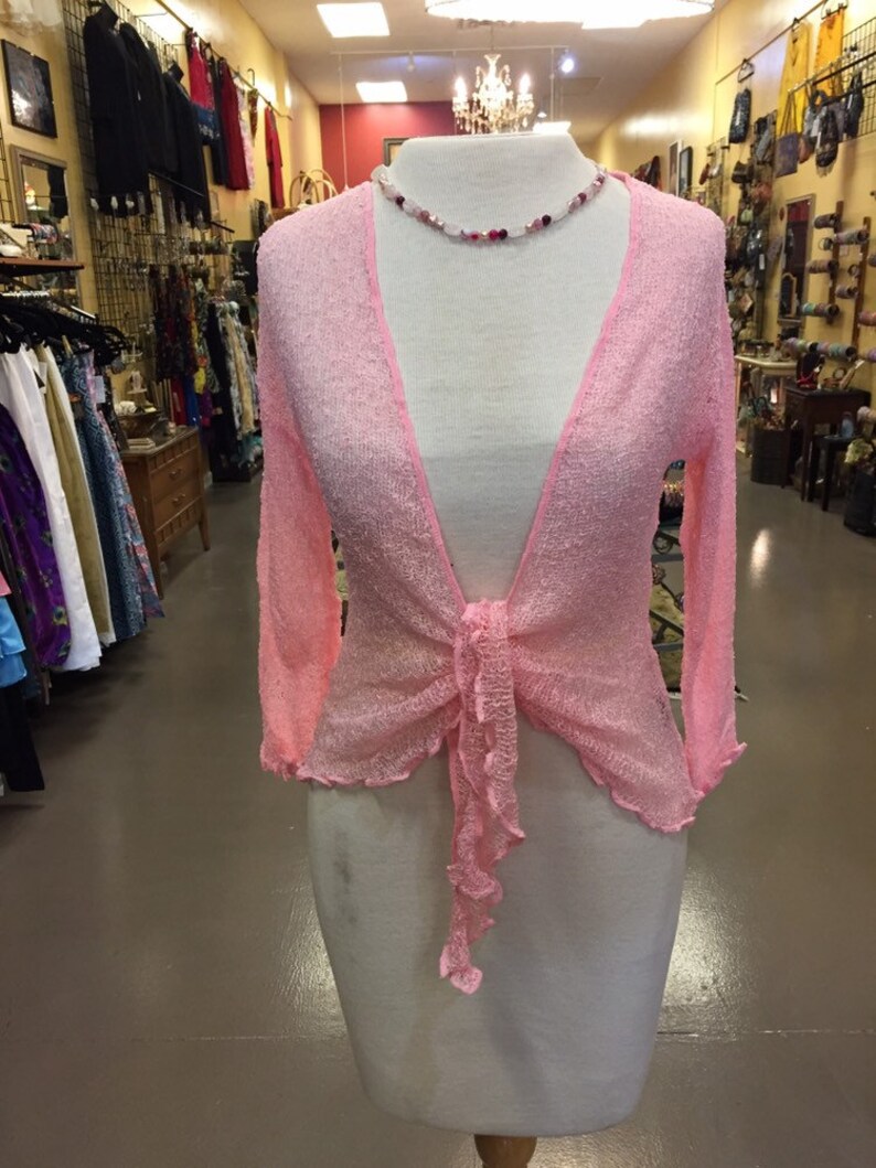Knit cotton shrug