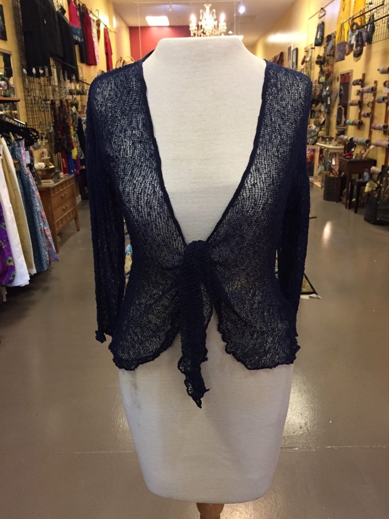Knit cotton shrug