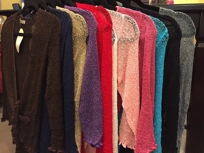 Knit cotton shrug