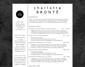 Classic Resume Template - Instant Download - Professional and Modern CV Design