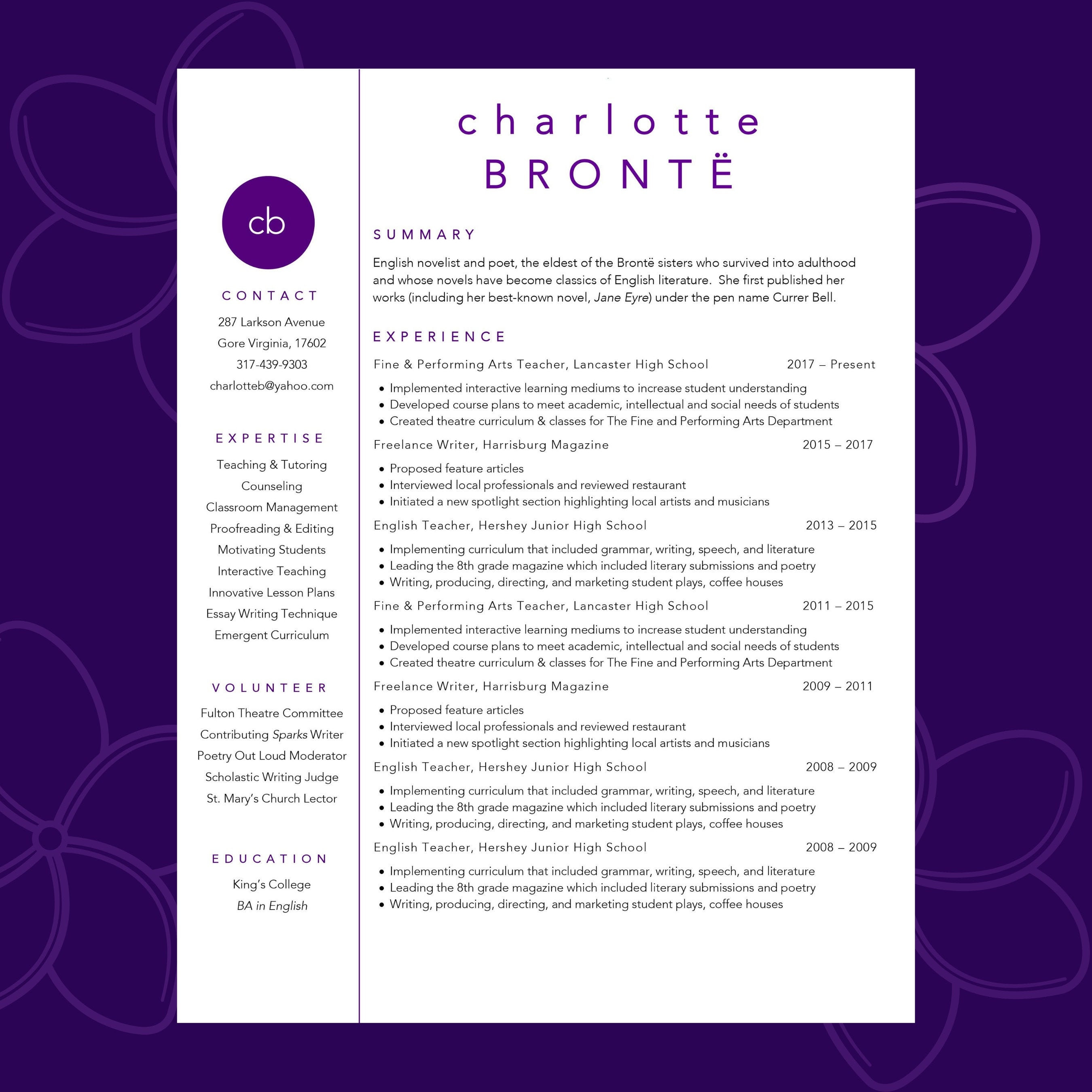 CLASSIC CV TEMPLATE WORD FREE DOWNLOAD visual data 5