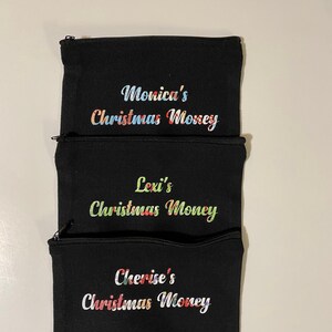 Christmas Money Bag, Cash, challenge, Savings Goal, Money Challenge, Low Budget, Low income