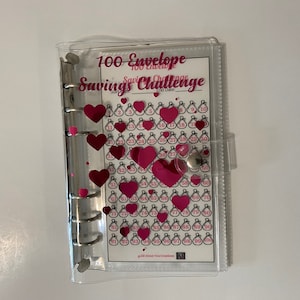 100 Envelope Savings Binder, Cash Envelopes, Money Saving Binder, Cash Envelopes for Budgeting, Low Budget, Low income