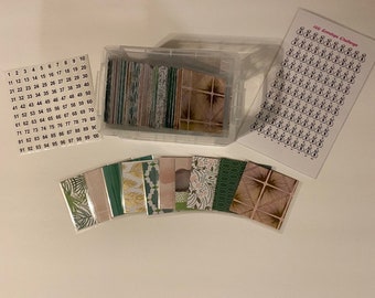 Caja de ahorros de sobre transparente, desafío de 100 sobres, meta de ahorro, desafío de dinero, bajo presupuesto, bajos ingresos