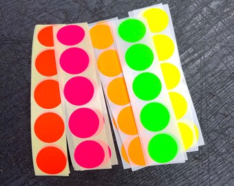 Neon Sticker Dots